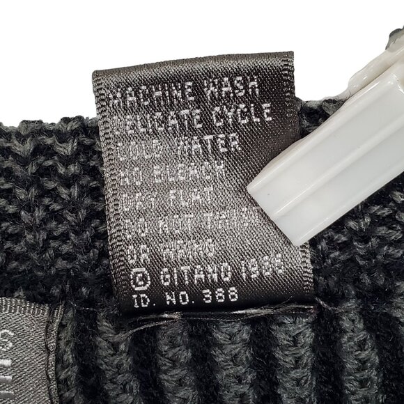 Gitano Mens M Sweater Striped Knit Acrylic Ribbed Cuff and Hem Soft 80s Vintage - Picture 10 of 10